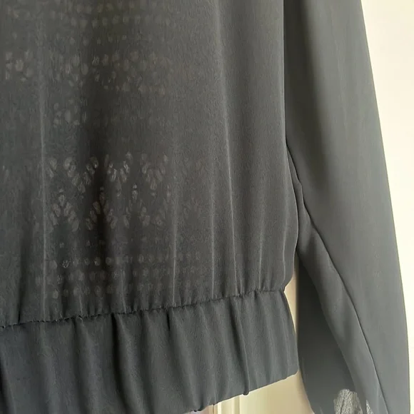 BCX Jacket Small Black Zip-Up Sheer Lace Formal - Picture 6 of 7